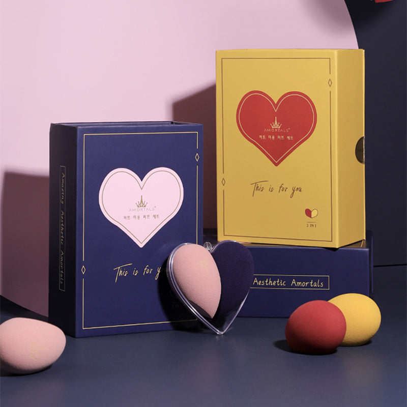 AMORTALS Love Makeup Sponge Puff Set T2503
