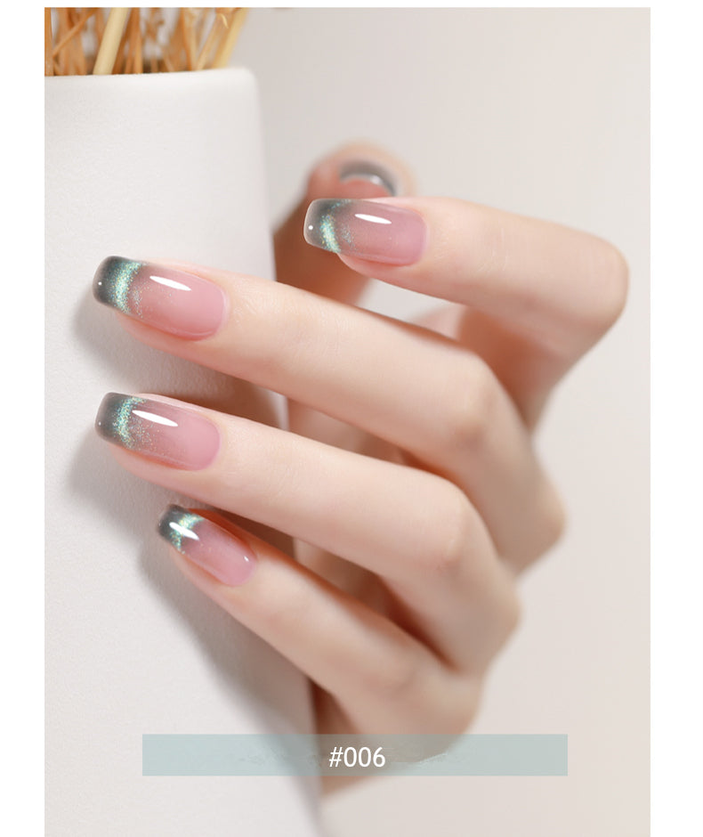 KaSi 15ml Healthy Holographic Fog Shadow Cat Eye Gel Polish T2989