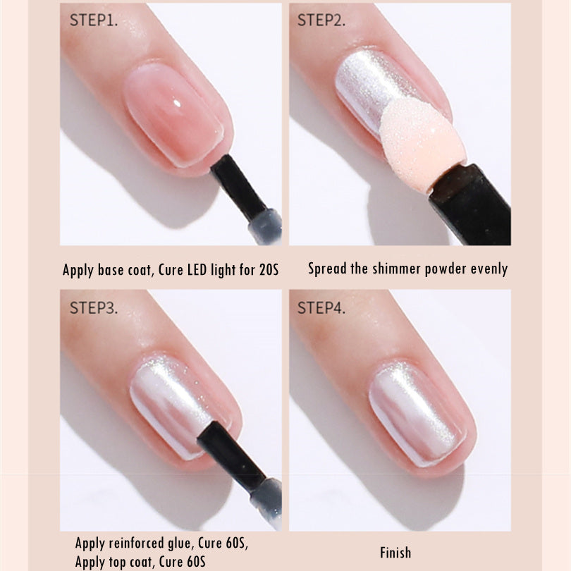KaSi 7ml Three-Color Aurora Mirror Nail Powder T2650