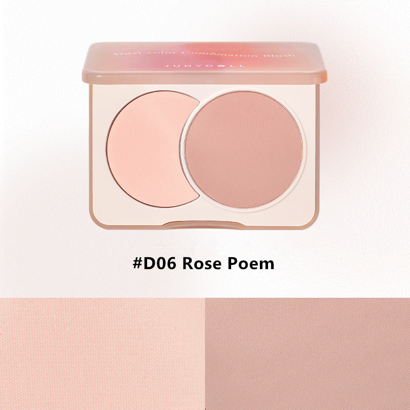 JUDYDOLL Two-Color Makeup Blusher Palette T2847