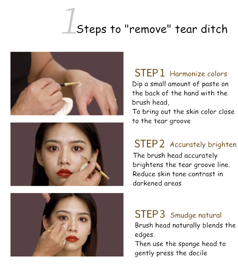 MAOGEPING Two-Color Flawless High Coverage Concealer Cream T3077