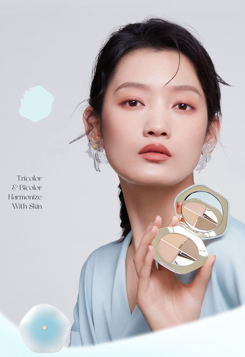 TIMAGE Tri-Color Flawless Correcting Concealer Palette T3123