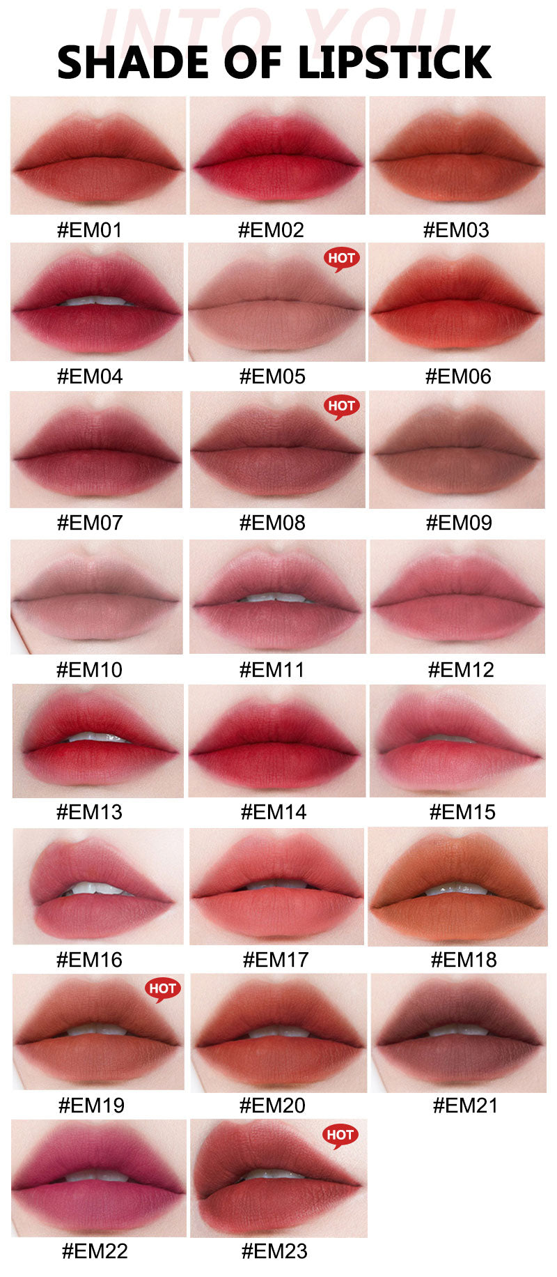 INTO YOU Super Heroine Series Velvet Matte Lip Mud T3070