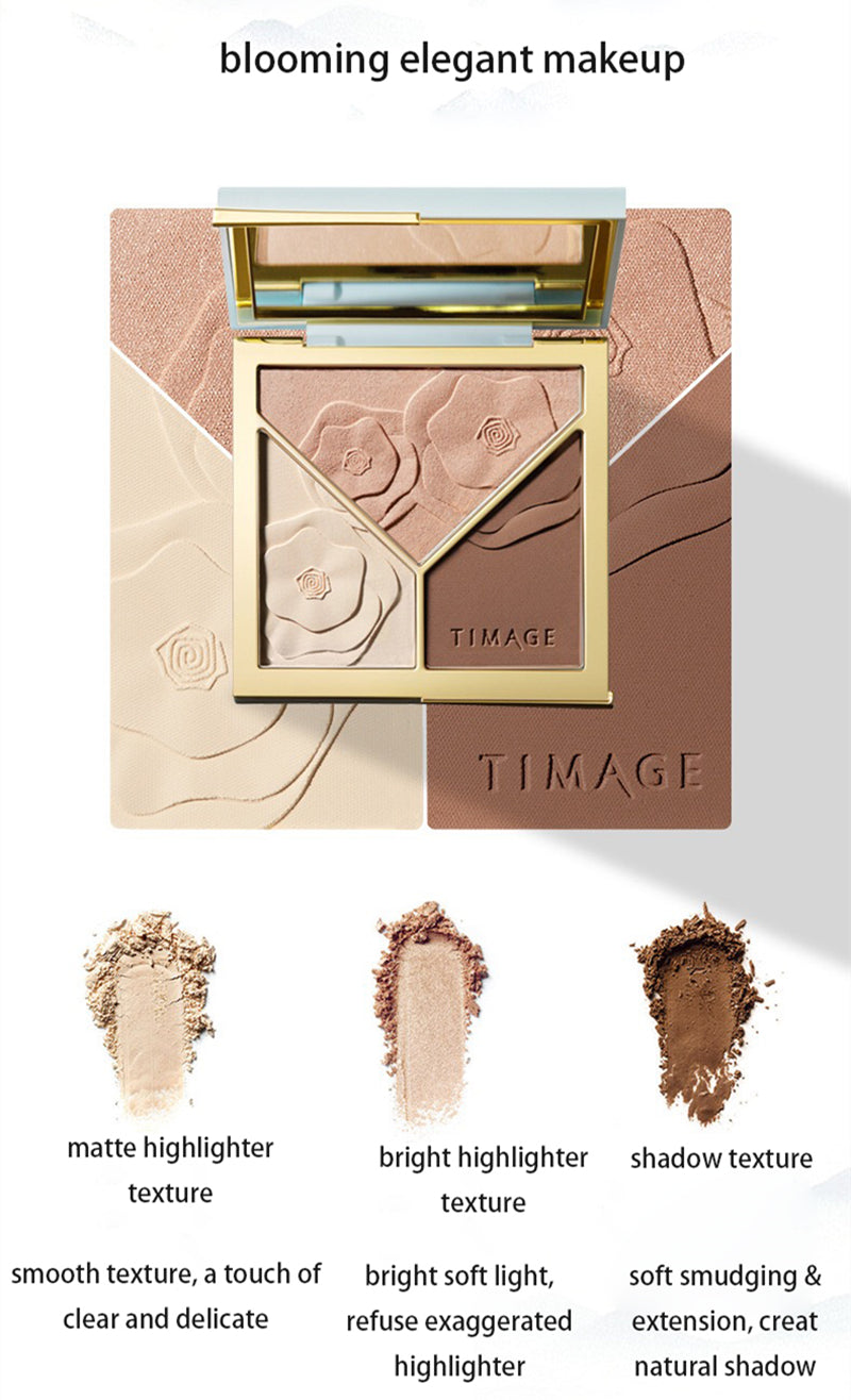 TIMAGE Matte & Shimmer Highlighter Contour Palette (3.0) T2912