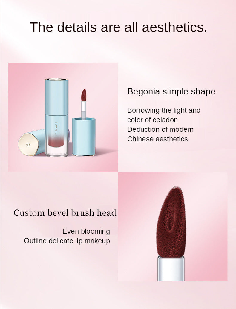 TIMAGE Soft Mist Velvet Matte Lip Glaze T3128