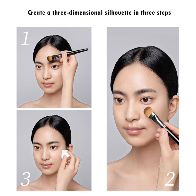 MAOGEPING 3D Light Shadow Highlighter & Contour Cream Palette T2969