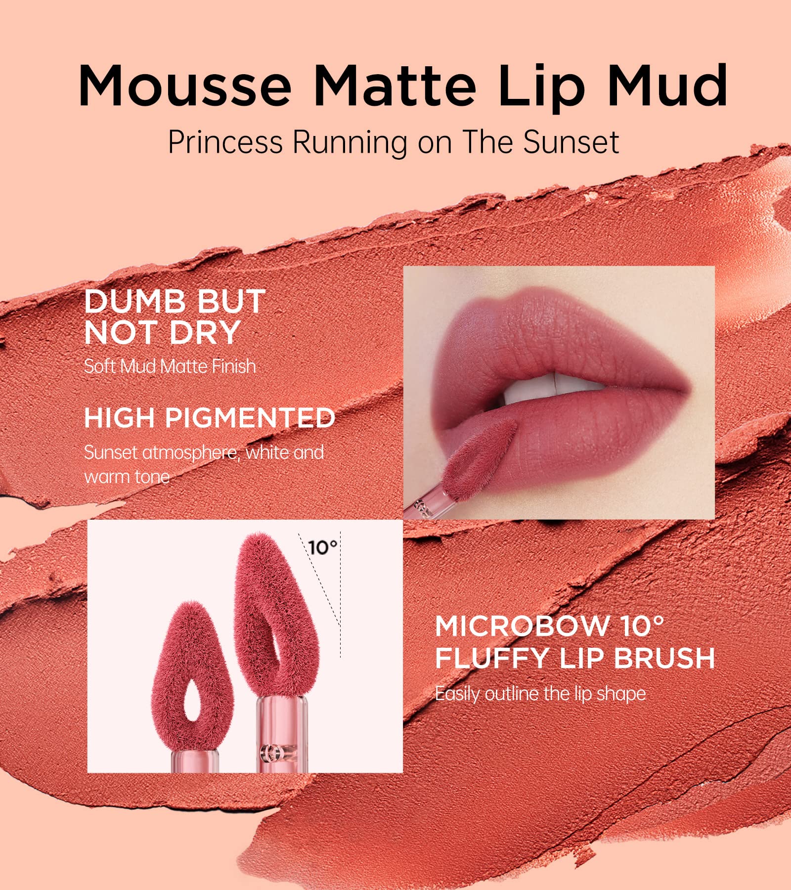 COLORKEY Colored Eggs Moist Velvet Mousse Matte Lip Mud T2933