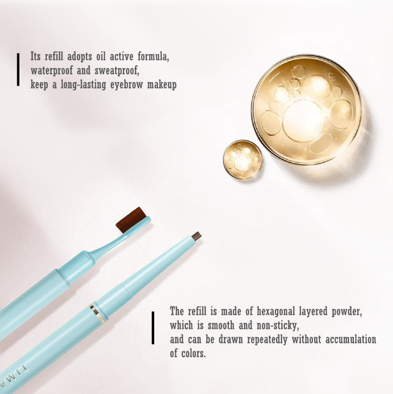 TIMAGE Double-headed Waterproof Eyebrow Pencil T3135