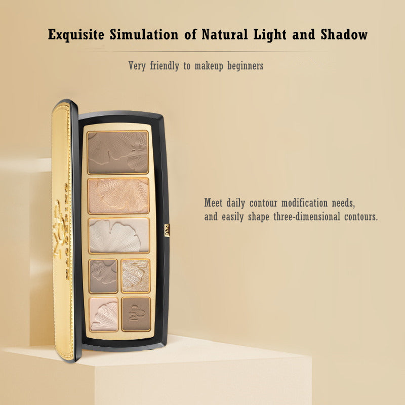 MAOGEPING Light Shadow Matte & Shimmer Contour Palette T3115
