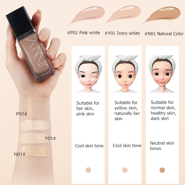 UNNY CLUB Concealer & Oil Control Liquid Foundation For Oily Skin T2903