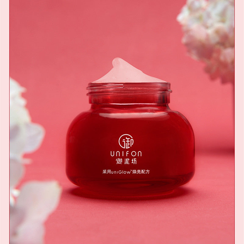 UNIFON 100g Red Pomegranate Brighten Sleeping Facial Mask Mud T2829