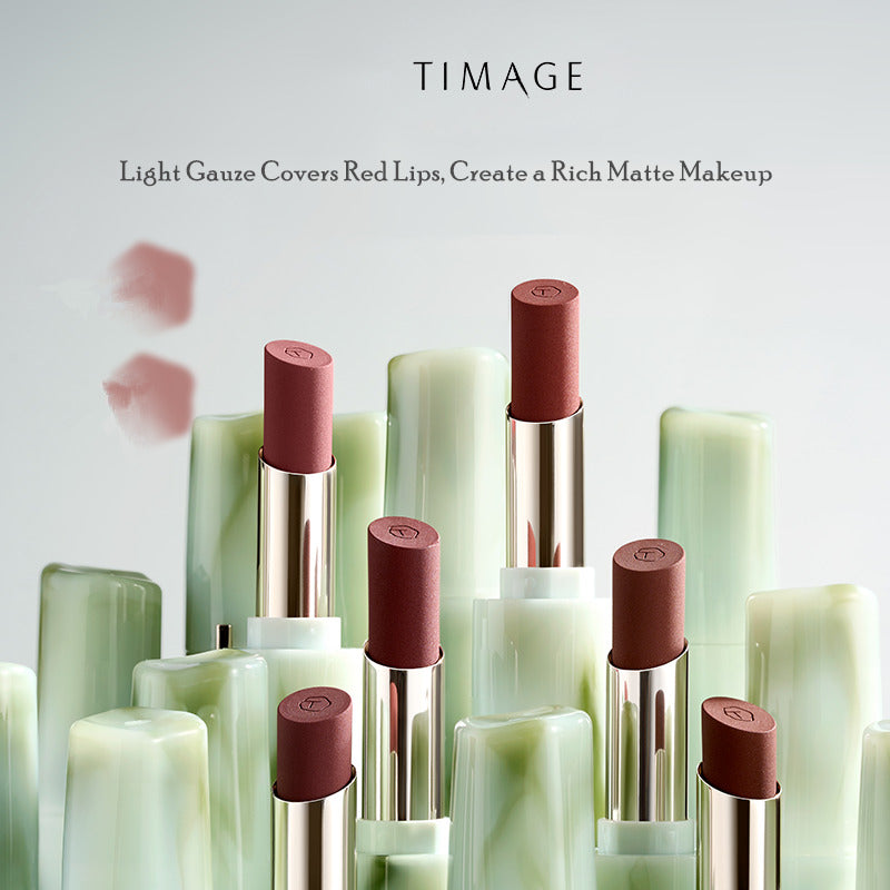 TIMAGE Green Jade Series Satin Matte Lipstick T3132
