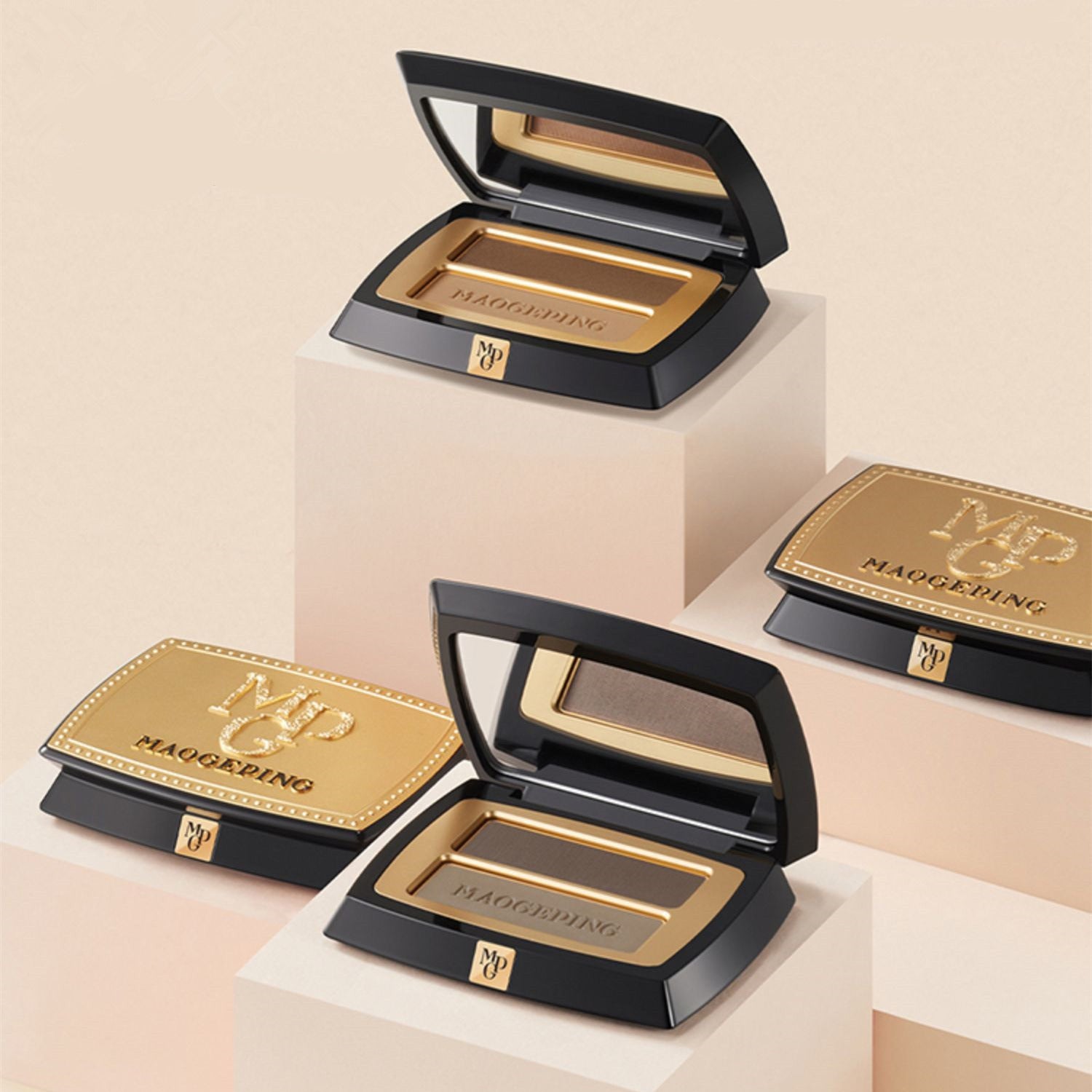 لوحة بودرة الحواجب ثنائية اللون من ماوجيبينغ سكالبتشر T3112