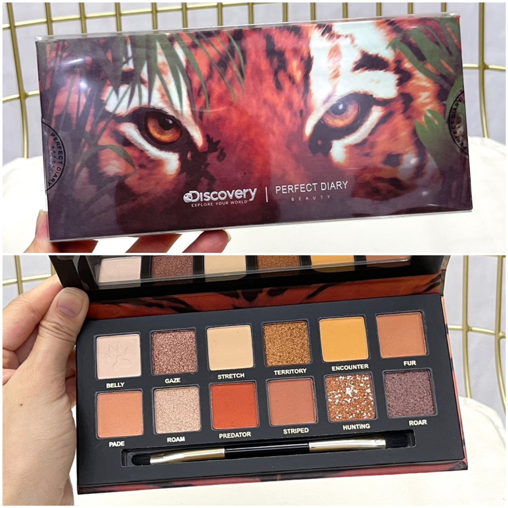 Perfect Diary X Discovery 12 Colors Eyeshadow Palette Cruelty-free T2284