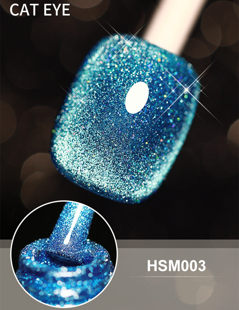 طلاء جل عيون القطة الهولوغرافي هيلثي جالاكسي من كاسي، 15 مل، T2631