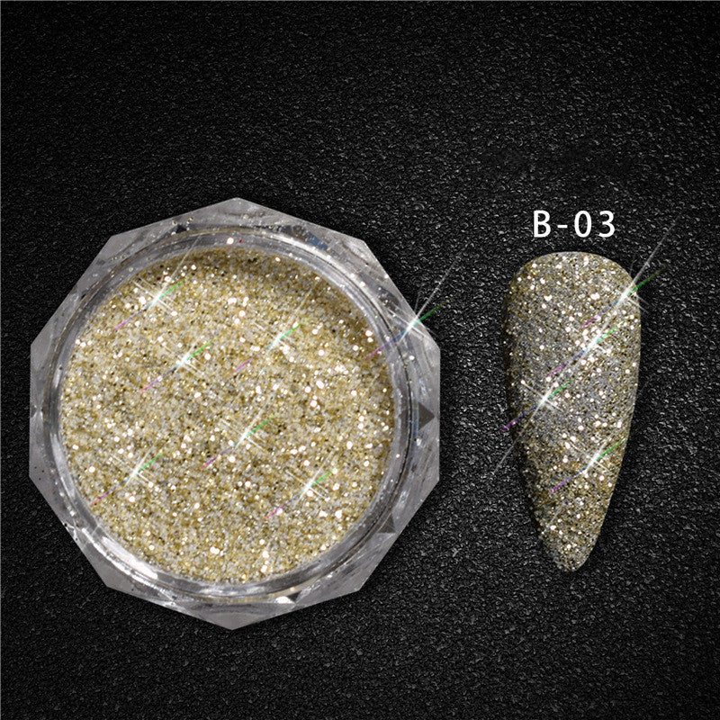 Nail Art Decoration Metallic Glitter Dust / Crushed Diamonds