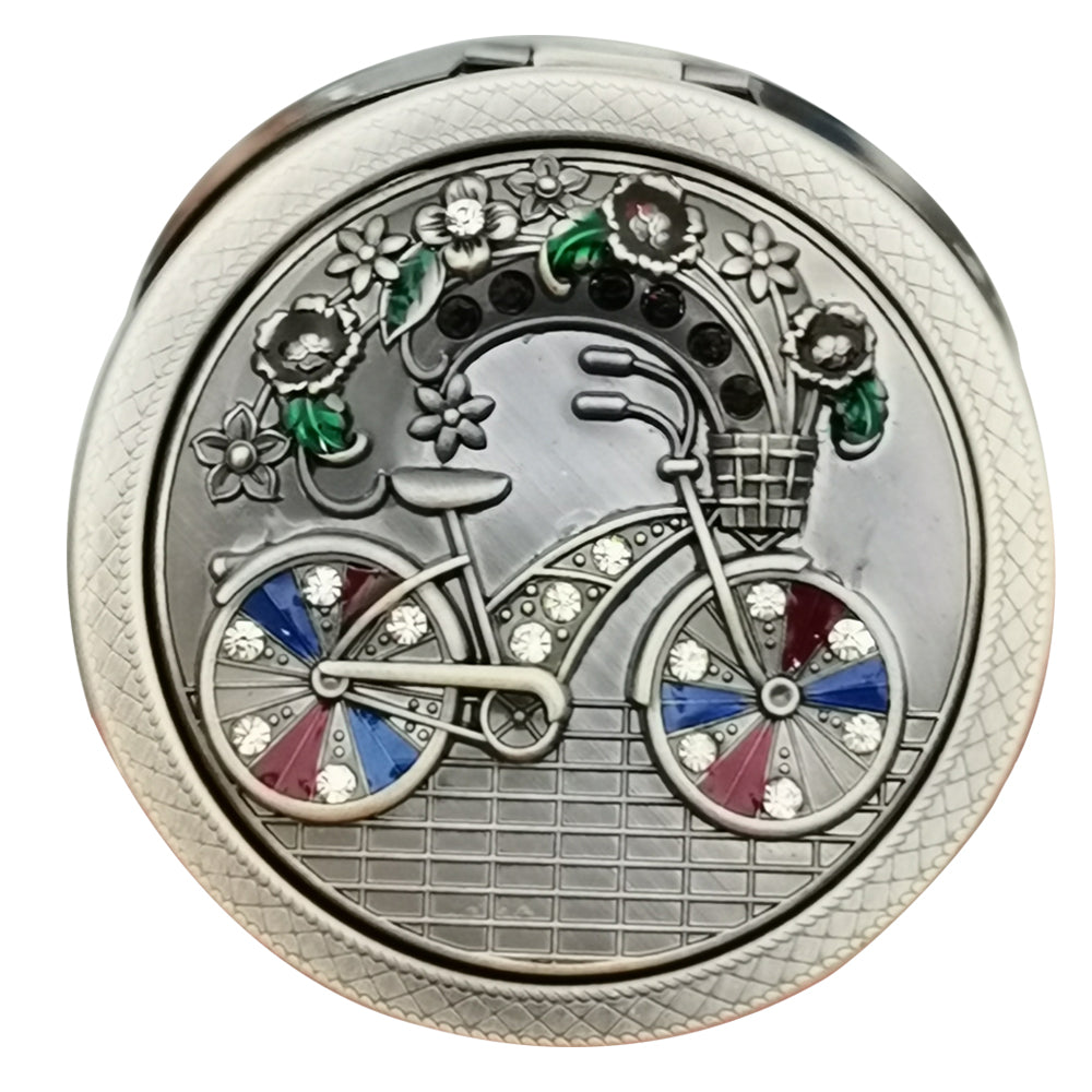 Russian Retro Portable Round Folding Mirror T2782