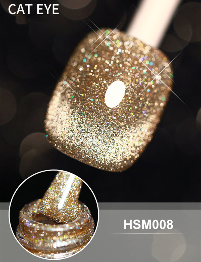 طلاء جل عيون القطة الهولوغرافي هيلثي جالاكسي من كاسي، 15 مل، T2631