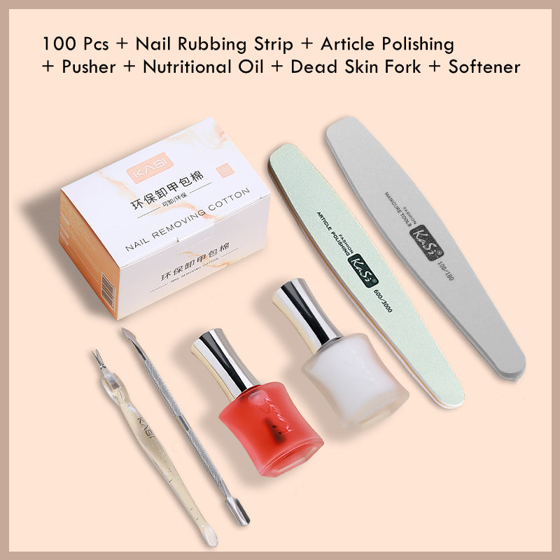 KaSi Eco-friendly Disposable Gel Polish Remover Wraps Pads & Tools T2640