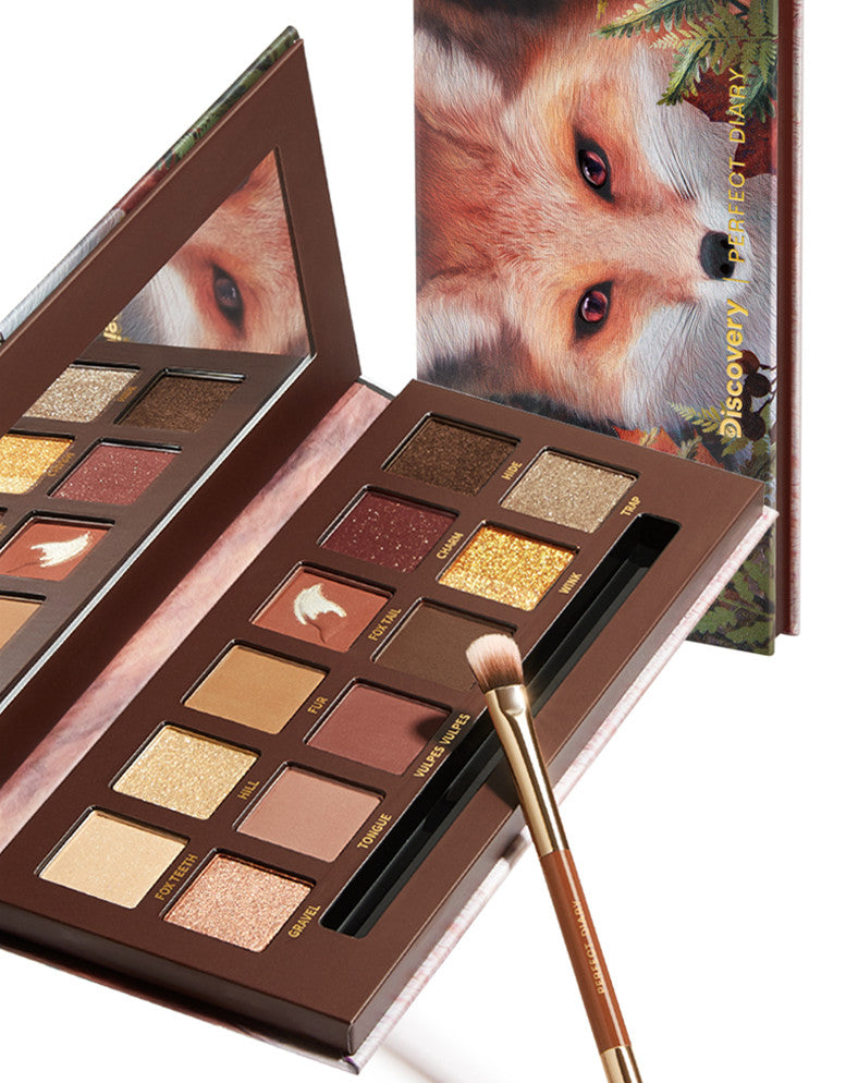 Perfect Diary X Discovery 12 farver øjenskyggepalette Cruelty-free T2284 