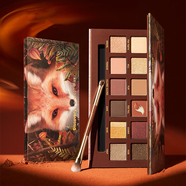 Perfect Diary X Discovery 12 farver øjenskyggepalette Cruelty-free T2284 