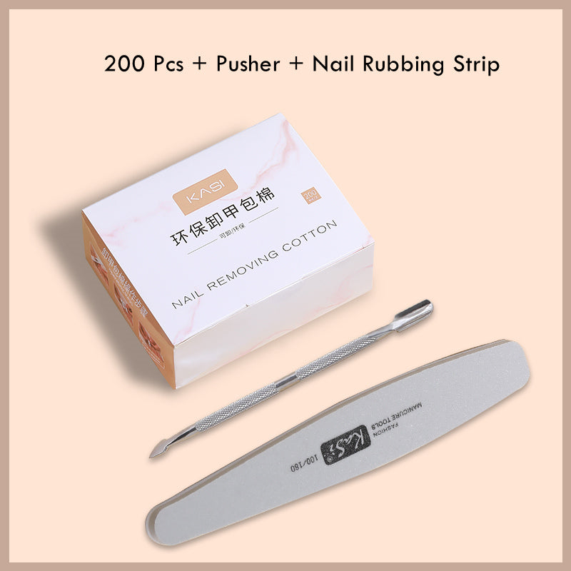 KaSi Eco-friendly Disposable Gel Polish Remover Wraps Pads & Tools T2640