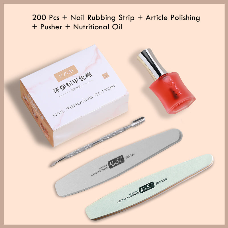 KaSi Eco-friendly Disposable Gel Polish Remover Wraps Pads & Tools T2640