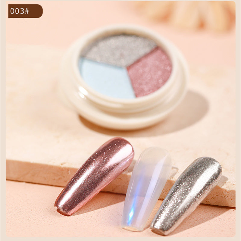 KaSi 7ml Three-Color Aurora Mirror Nail Powder T2650