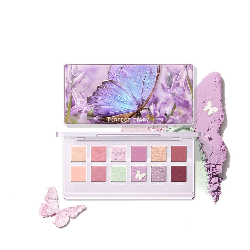 Perfect Diary X Discovery 12 farver øjenskyggepalette Cruelty-free T2284 