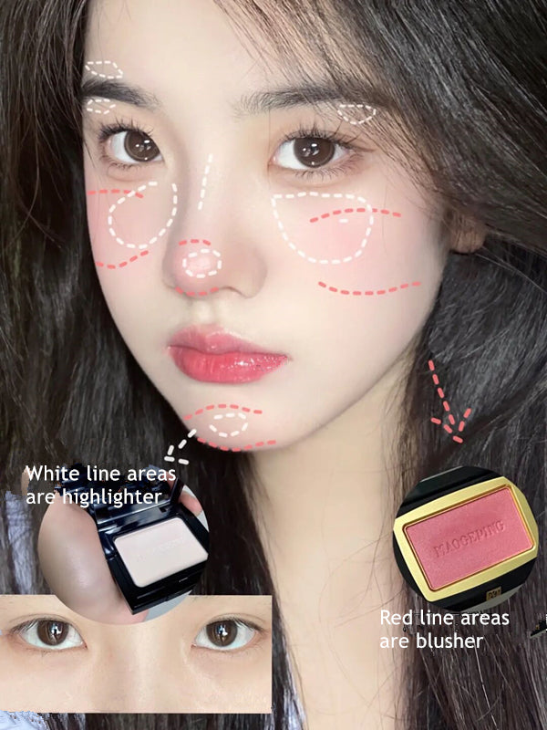 MAOGEPING Soft Yarn Magic Natural Long-lasting Makeup Blusher T2991