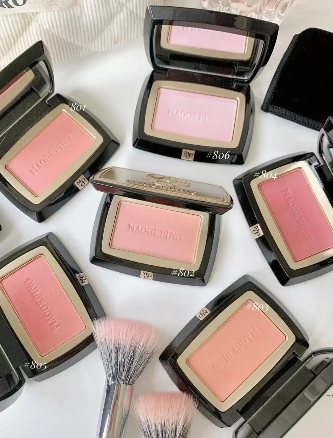 MAOGEPING Soft Yarn Magic Natural Long-lasting Makeup Blusher T2991