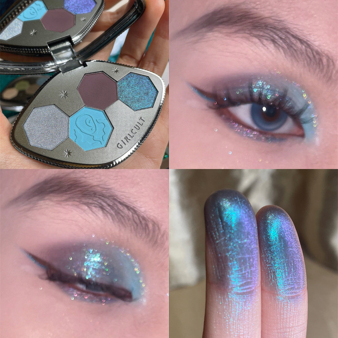 Girlcult SCI-FI MYTHOLOGY Series Holographic Eyeshadow Palette T3057