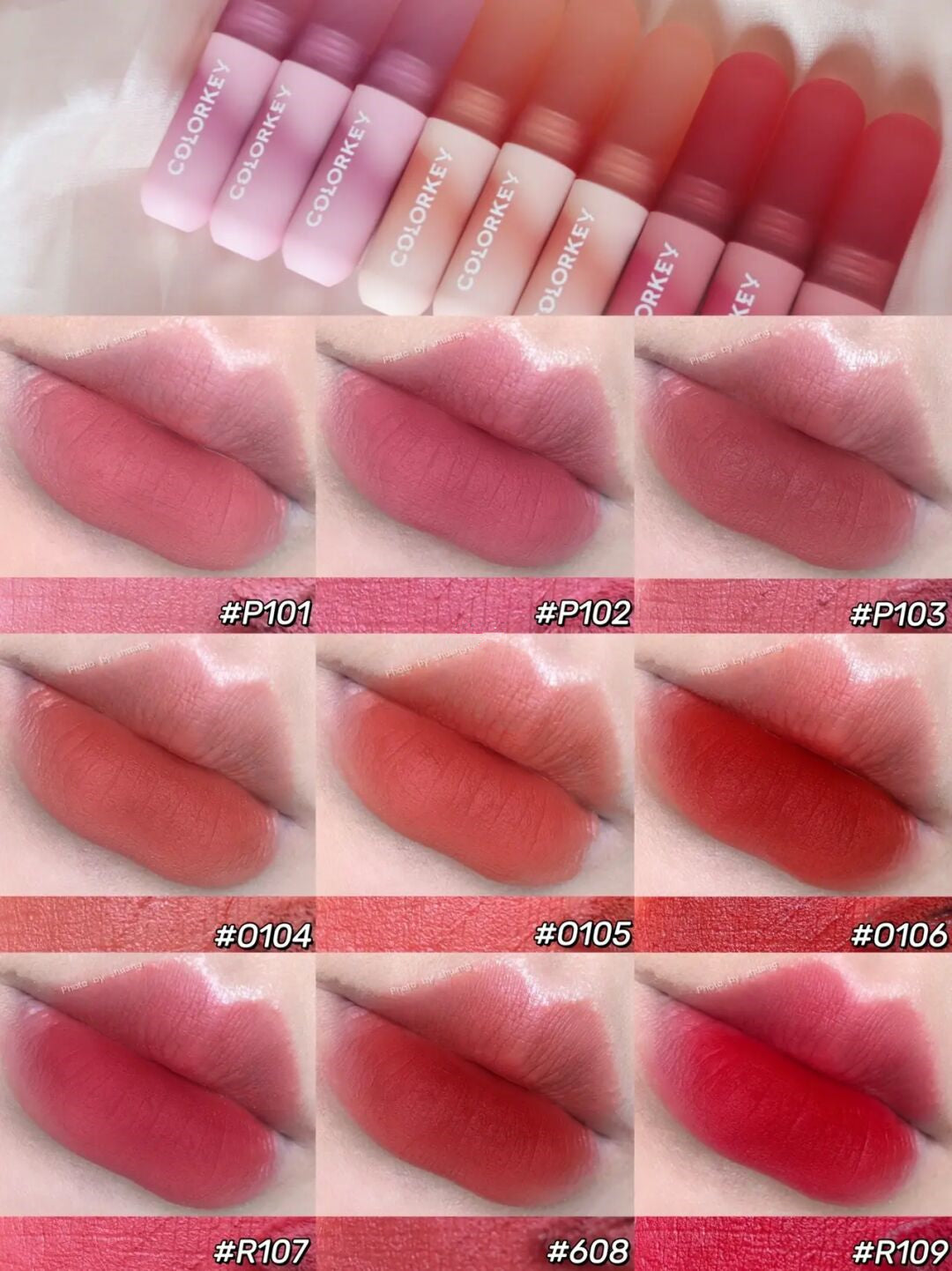COLORKEY Colored Eggs Moist Velvet Mousse Matte Lip Mud T2933