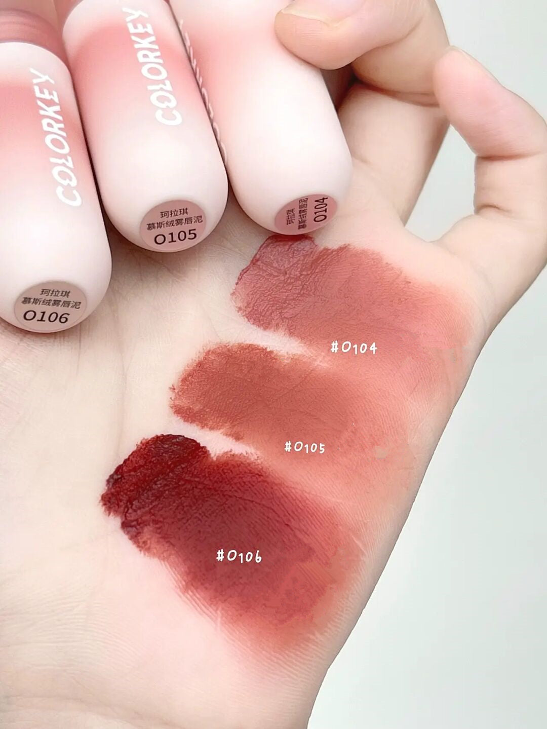 COLORKEY Colored Eggs Moist Velvet Mousse Matte Lip Mud T2933