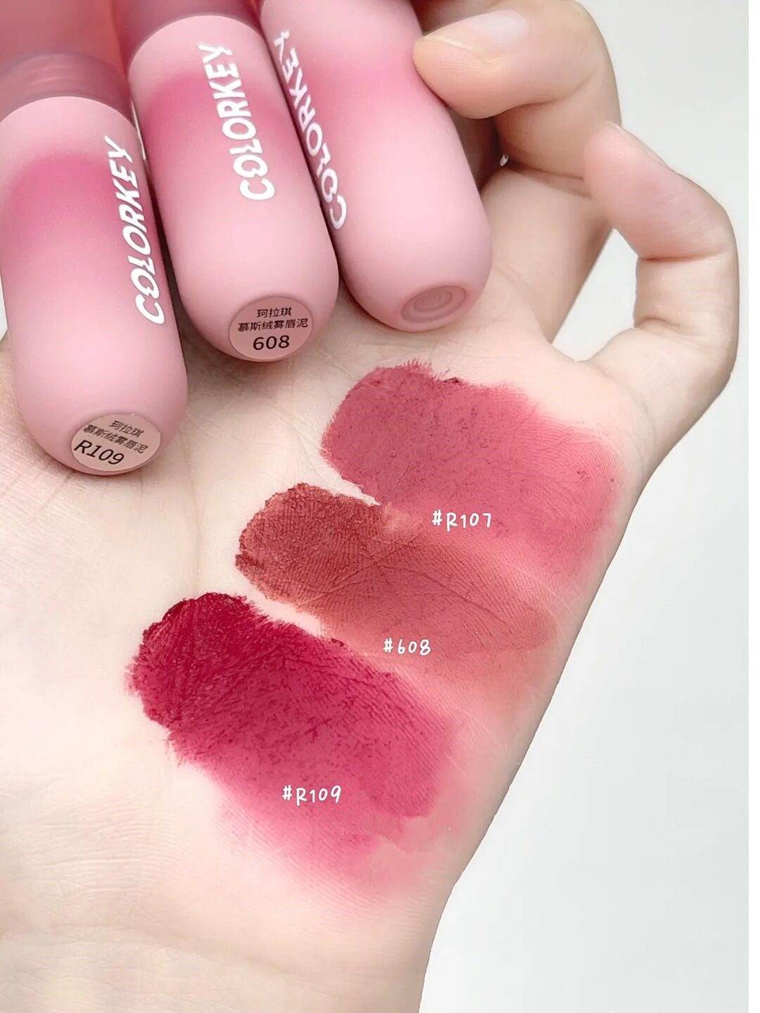 COLORKEY Colored Eggs Moist Velvet Mousse Matte Lip Mud T2933